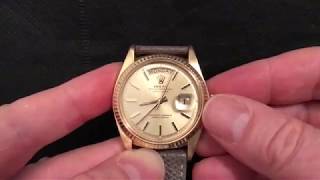 Vintage Rolex Day Date 1803 Date Setting