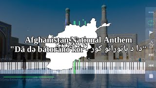 Afghanistan National Anthem | دا د باتورانو کور - Piano