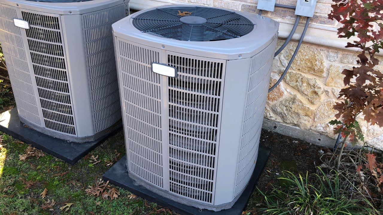 2017 American Standard Silver 15 Heat Pump - Startup/Shutdown & Full Defrost Cycle (Steam Show)