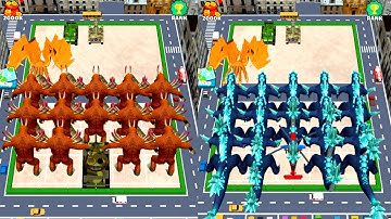 Merge xGodzilla vs Kong Max Level Gameplay Merge Battle