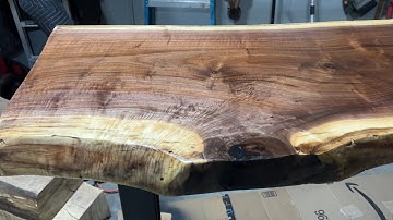 Live Edge Wood Slab Standing Desk