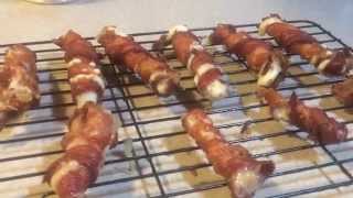 Bacon Wrapped Fried Cheese Sticks