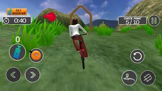 BMX Bicycle Racing Dino World Adventure - Gameplay Android game - bike racing simulation screenshot 5