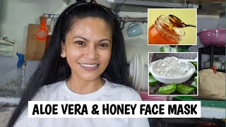 ALOE VERA AND HONEY FACE MASK FOR DRY SKIN