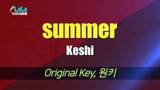 keshi - summer karaoke 노래방 mr