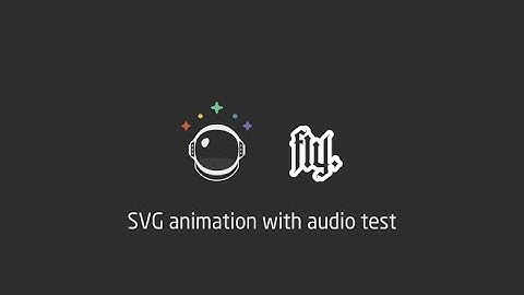 SVG Animation with Audio Demo Reel #1