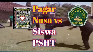Sambung siswa hijau PSHT Vs  Warga PAGAR NUSA !!