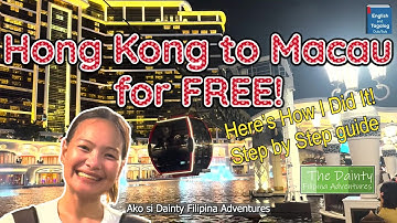 Hong Kong to Macau for FREE! Here