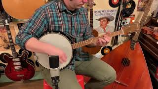 1960s Kay-made Silvertone resonator tenor banjo