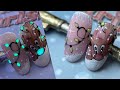 Rudolph Nail Art|Christmas Nail Art|Glow in the dark Christmas Nail Art|Unghie Natalizie 🎄❄️