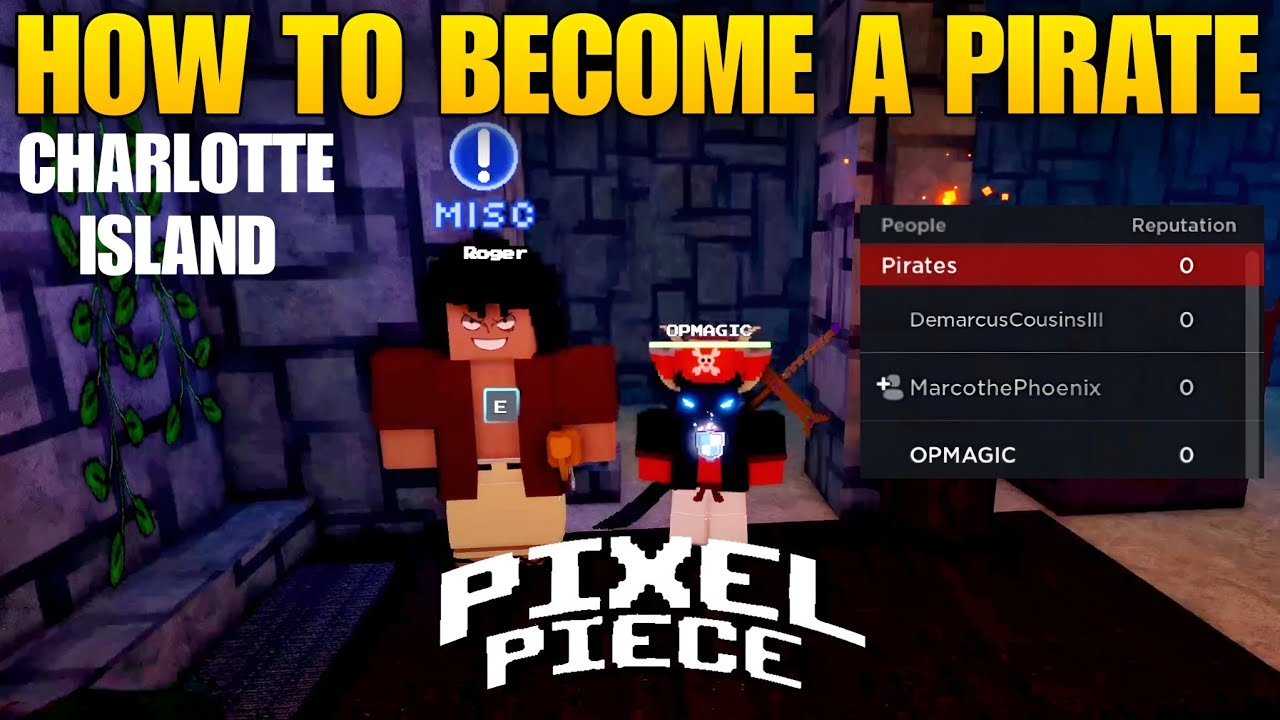 How to become a Marine or Pirate in Pixel Piece