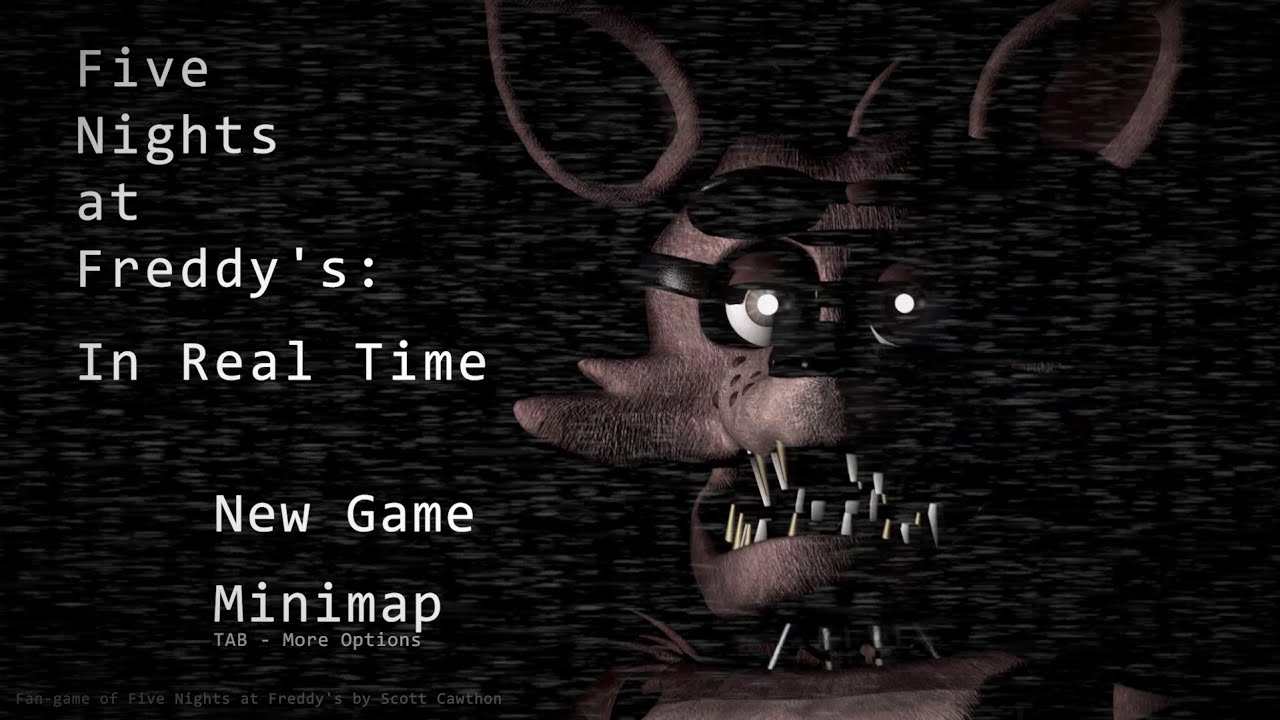 playing the new five nights at freddys but in real time - YouTube