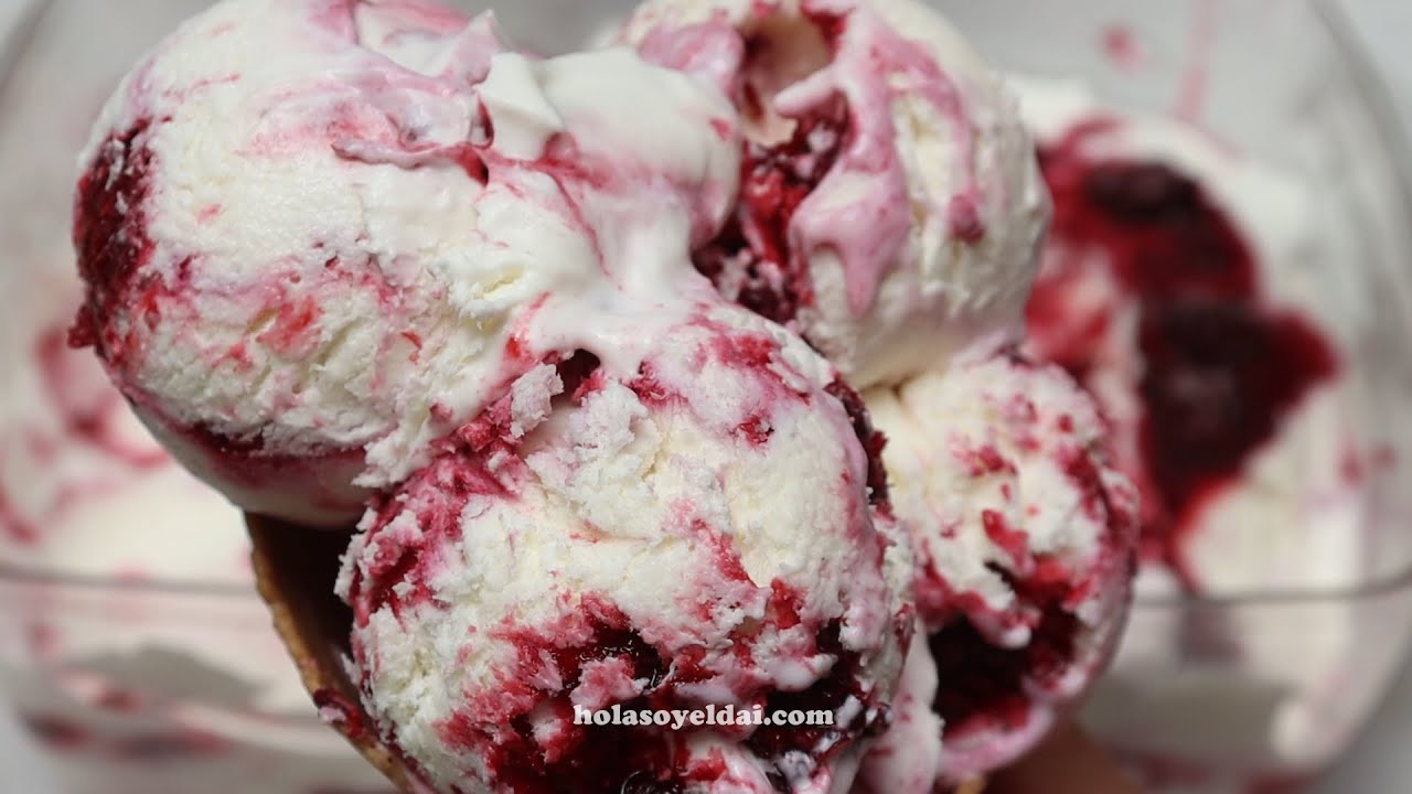 Cómo Hacer Helado De Queso Con Zarzamoras Para Vender / El Helado Más Rico Que Harás