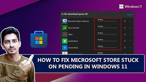 How to fix Windows 11 Microsoft Store update stuck on pending