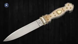 Jim Ence Custom Knife California Bowie Engraved By Julie Warenski