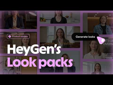 Why HeyGen Look Packs Are the BEST Way to Keep Your AI Avatar Consistent