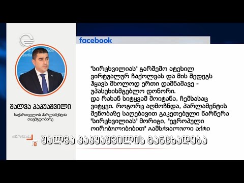 შალვა პაპუაშვილის განცხადება