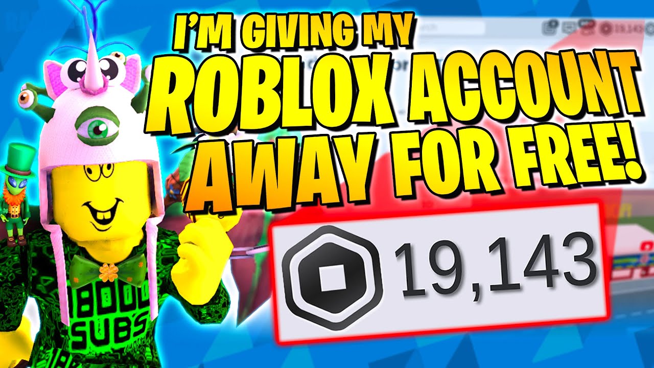 I'm GIVING AWAY my Roblox Account worth over 100,000 ROBUX