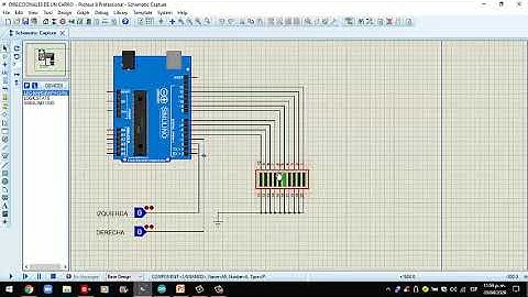 PRACTICA 2 SIMULACIÓN DE DIRECCIONALES DE UN AUTO EN PROTEUS/ARDUINO