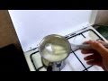Frothing milk on the stove top
