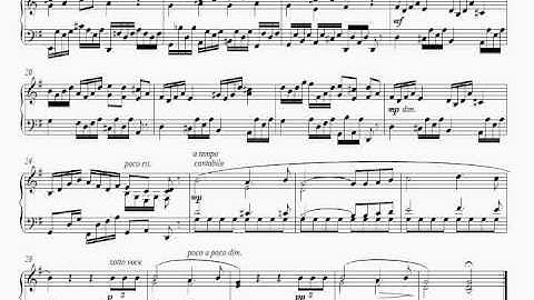 Two pieces in G major, rounded binary form, and quasi-18th century style (for piano), II.