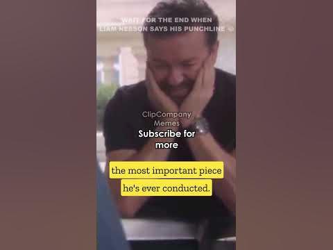 RICKY GERVAIS AND LIAM NEESON HAVE A LAUGHING FIT 🤣🤣🤣 - YouTube