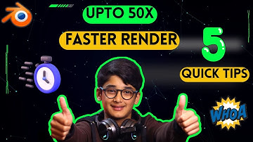 UpTo 50X Faster Render | 5 quick tips To Get Up To 50X Faster | Blender Tutorial In Hindi & Urdu