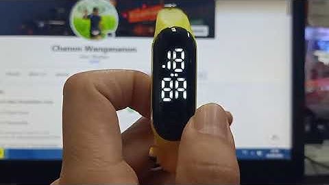 วิธีการตั้งเวลานาฬิกา LED