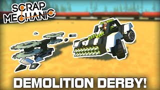 Extreme Multiplayer Demolition Derby Challenge! (Scrap Mechanic #328)