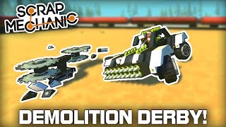 Extreme Multiplayer Demolition Derby Challenge! (Scrap Mechanic #328) screenshot 4