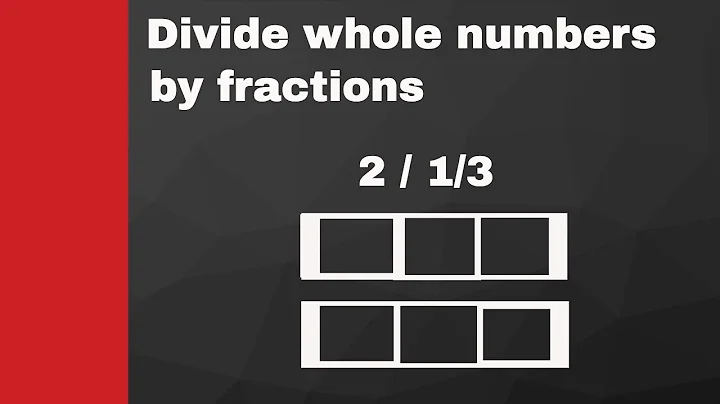 Divide Whole Numbers by Unit Fractions Visual Model