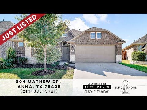 804 Mathew Drive, Anna, TX home video tour