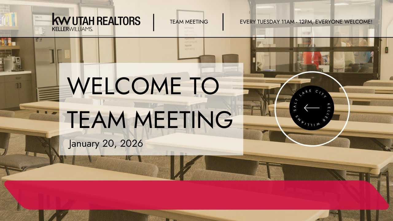 KW Utah Realtors Team Meeting 1/20