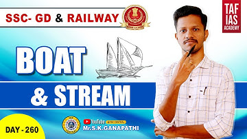 🔥🔥Boat & Stream Tricks & Shortcuts🔥| SSC GD & RAILWAY👍|TAF CENTRAL🔔 | SK.GANAPATHI SIR🔥