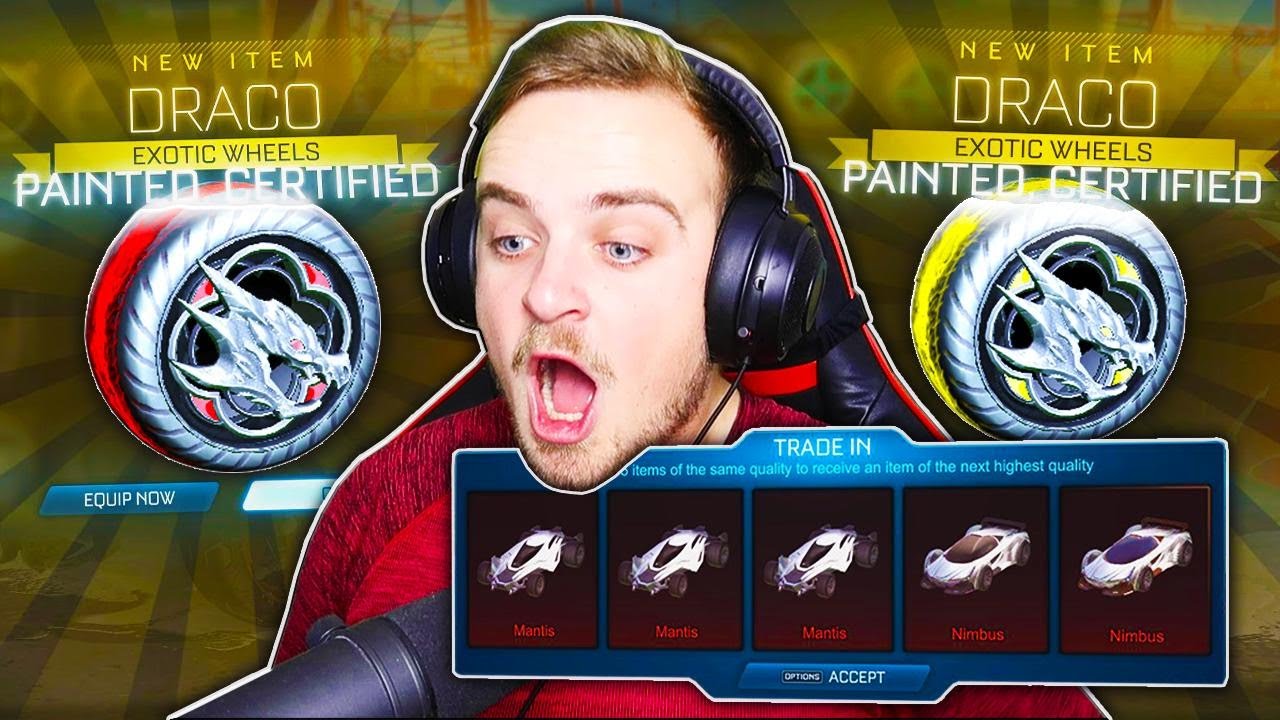 TRADING UP ALL OF MY GOLDEN EGG ITEMS IN ROCKET LEAGUE [MY BIGGEST ONE YET!]