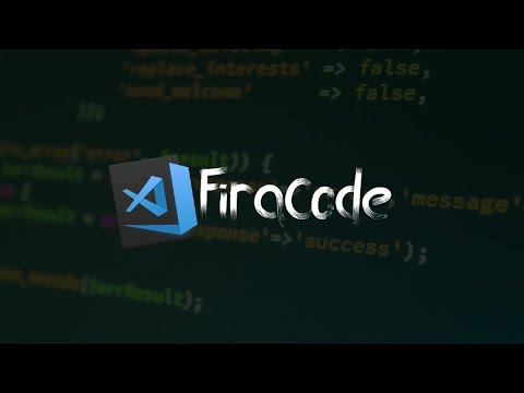 How to use FiraCode in your Visual Studio Code editor