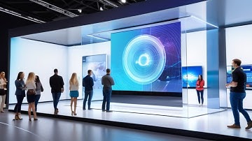 Hologram Window Display for Halls and Exhibitions - Interactive Touch Screen