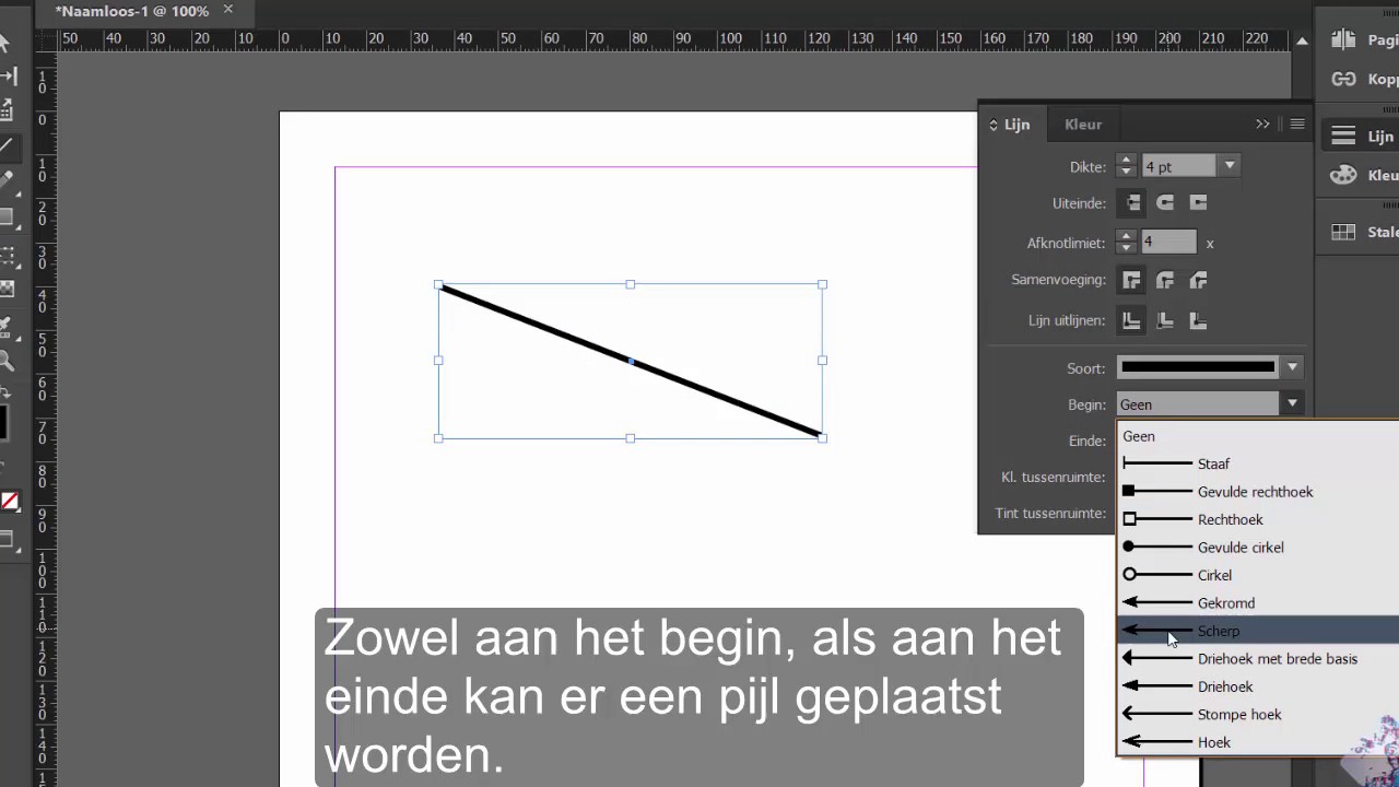 Indesign Lijnen En Pijlen - Youtube