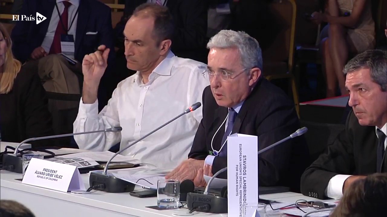 Este es el polémico discurso de Álvaro Uribe Vélez en Atenas