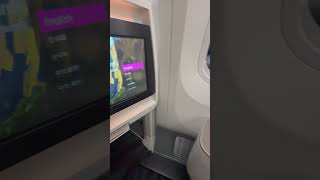 Closeup of Hawaiian Airlines NEW Business Class Seat