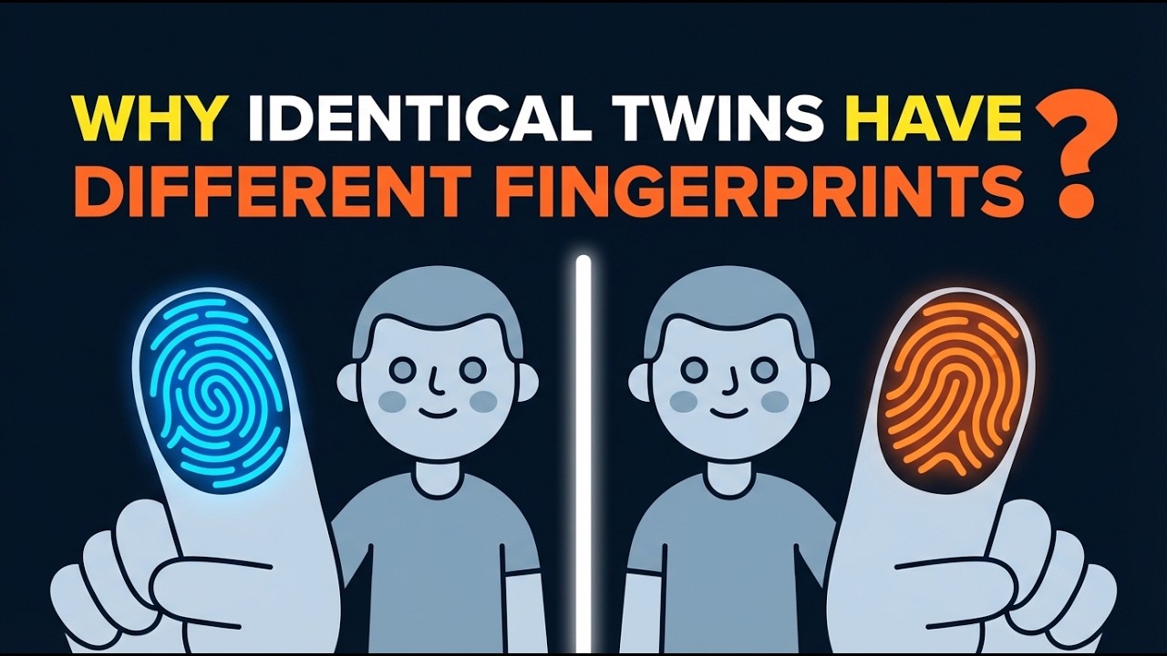 Почему у однояйцевых близнецов разные отпечатки пальцев? 🧬