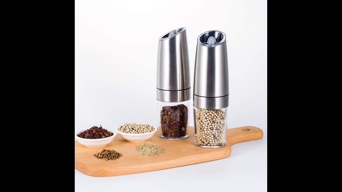 WOLFGANG PUCK ELECTRIC TWO-COMPARTMENT SALT AND PEPPER SHAKER