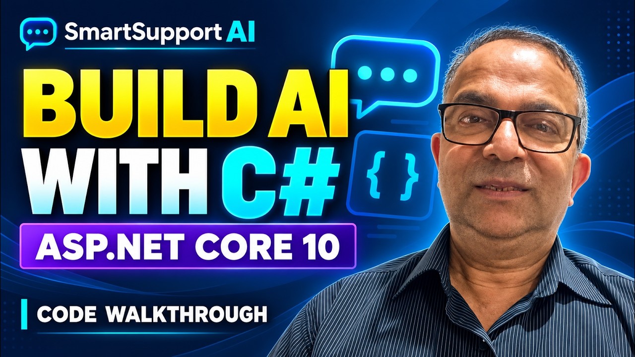 SmartSupportAI CSharp Tools ASPNET Core 10 Tutorial - YouTube