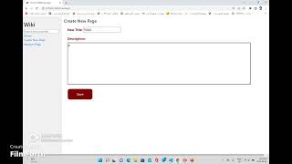 CS50WebProject1 Wiki