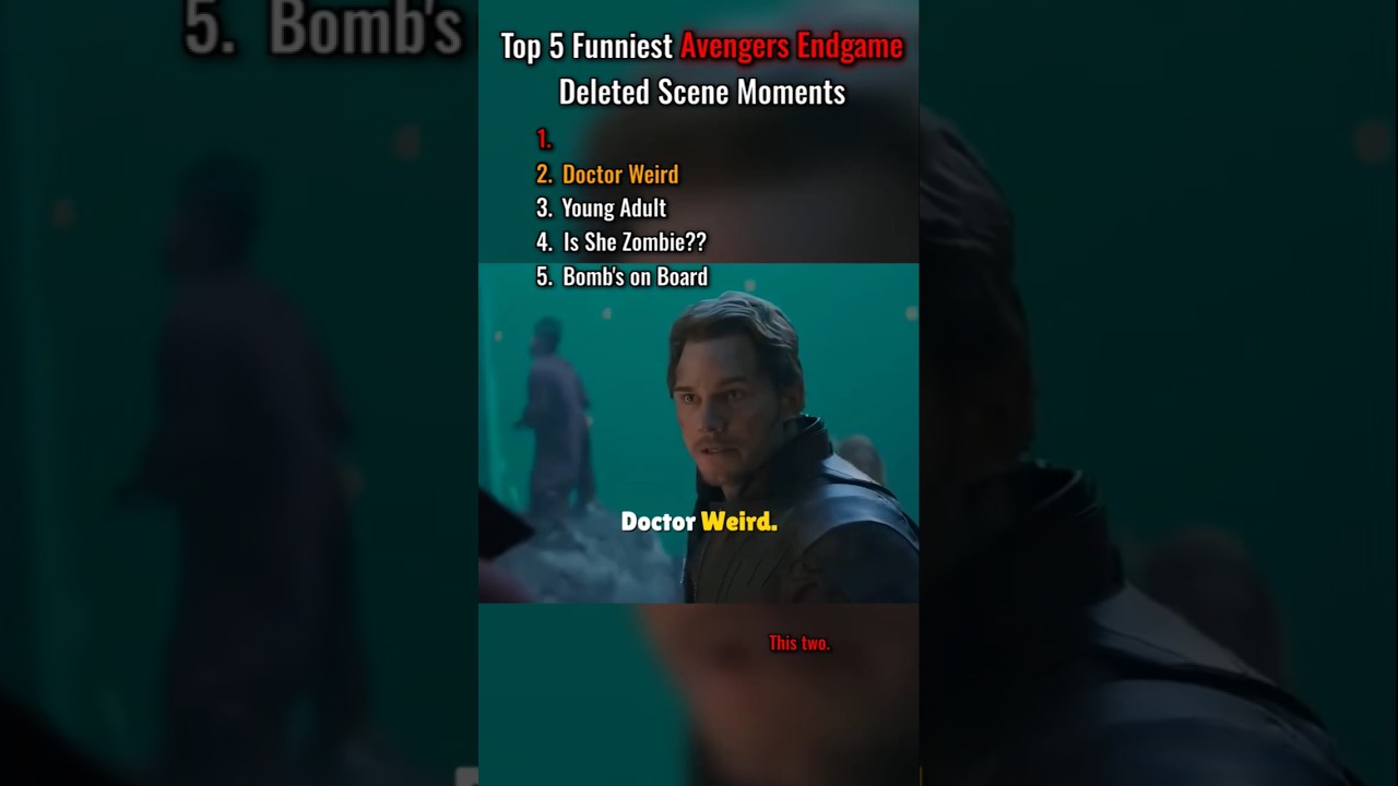 Top 5 Funniest Avengers Endgame Deleted Scene Moments. 🤣