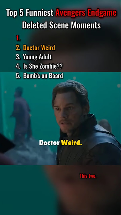 Top 5 Funniest Avengers Endgame Deleted Scene Moments. 🤣