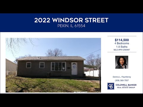 2022 WINDSOR Street, Pekin, IL home video tour