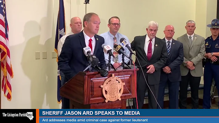 Sheriff Jason Ard speaks to media