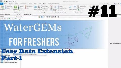 User data extension in WaterGEMs l Part-1 l Bentley l #beginners  #smartwatermanagement