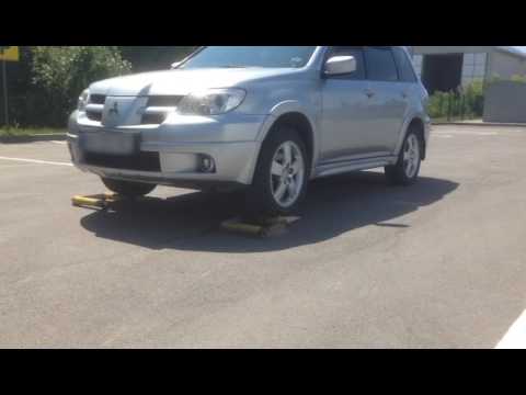 Как работает полный привод Mitsubishi Outlander AWD on rollers